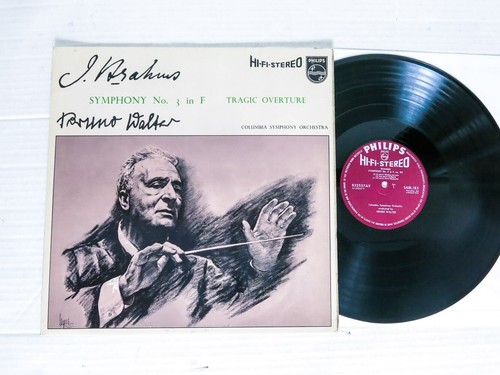 Brahms Symphony No. 3 Bruno Walter Philips Hi-Fi Stereo SABL 183 ED1 Vinyl LP