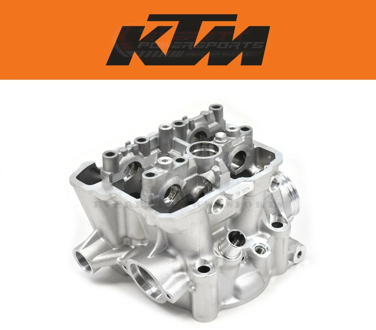 Cylinder Head 19-22 350 XC-F, 21-22 350 SX-F Cam Caps KTM Valve  