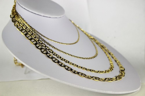 10K Solid Yellow Gold Flat Mariner Link 