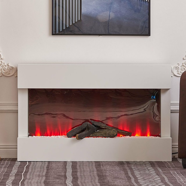Muskoka Urbana 35" Curved Wall Mount Electric Fireplace MHC35BL for