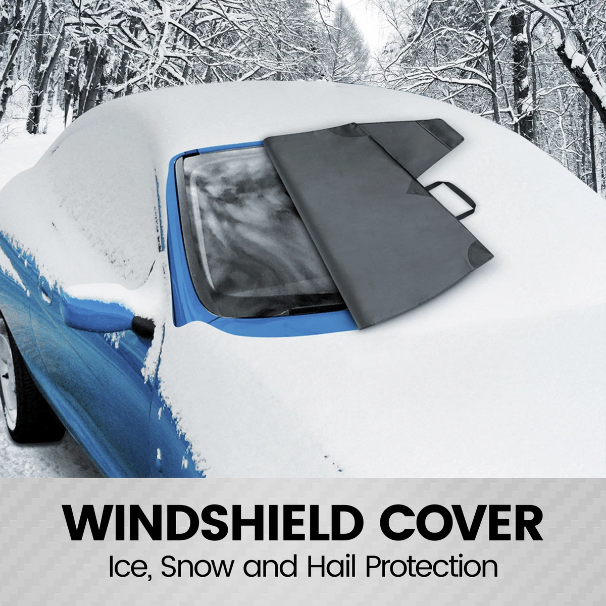 Car Windshield Snow Cover Ice Shield FrostGuard Window Shade Fits