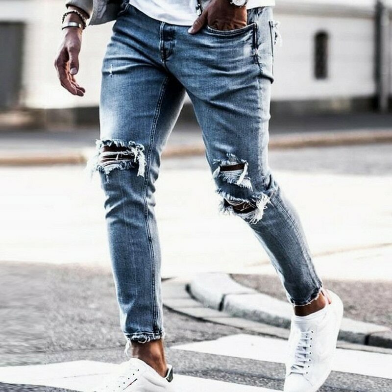 Actualizar 83+ imagen outfit con jeans rotos hombre Abzlocal.mx