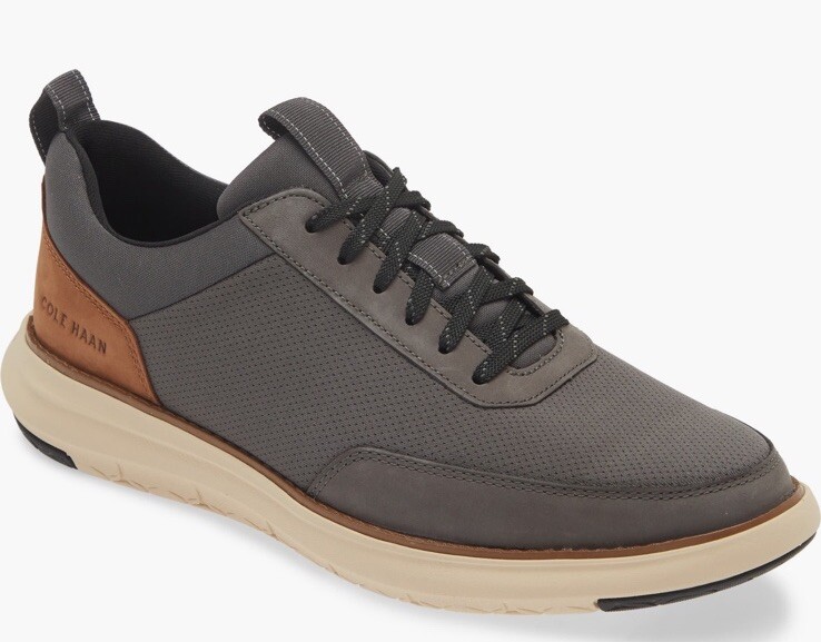 SAOLA Sneaker Derby Uomo Cole Haan Grand Remix GRIGIO MAGNETE ABBRONZATURA BRITANNICA