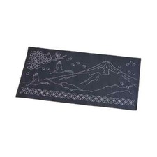 Olympus Sashiko embroidery pack "table runner", fabric printed, 35x75cm, original au