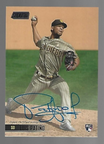 Luis Patino Rc 2021 Topps Stadium Club Autographs Auto 19/25