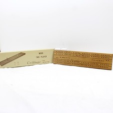 Wood Cribbage Board Two Player Japan Made