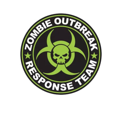 Green Zombie Outbreak Response Team Sticker