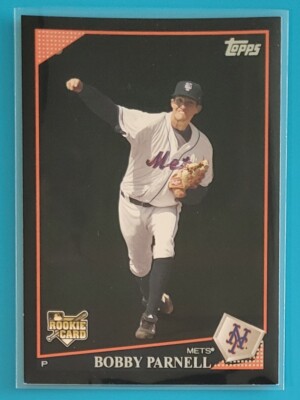 2009 Topps Walmart Black Rookie #184 Bobby Parnell New York Mets Baseball Card 