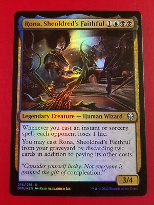 #ad 1x Rona Sheoldred#x27;s Faithful FOIL Dominaria United MTG Magic Cards $2.00