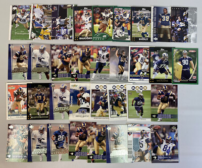 Modern NFL 2000s St. Louis Rams LA Los Angeles 34x Card Lot Faulk Holt ...