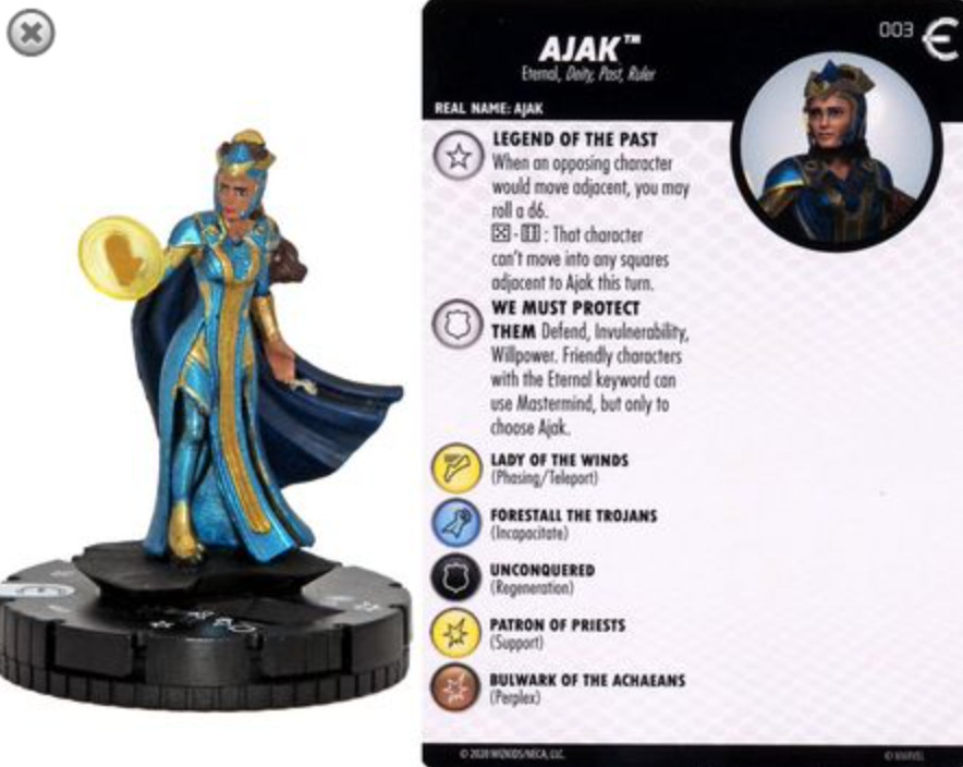 Ajak #003 Common Eternals Movie Gravity Feed Marvel Heroclix