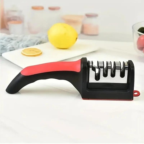 3-segment Knife Sharpener Stainless Steel Kitchen Tool for All Knives - Picture 24 of 26
