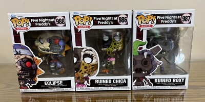 Funko FNAF Security Breach Ruin Roxy Chica & Eclipse    VAULTED   