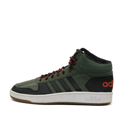 adidas Herren CG7115 Sneaker grü schwarz Synthetik Leder High-Top EU 45 1/3