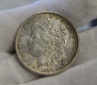 1889 US Morgan Silver Dollar $1 Unc Edge Toning