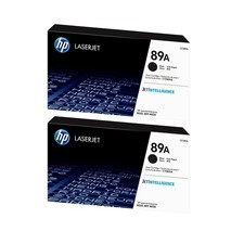 HP 89A Black Standard Yield Toner Cartridge, 5,000 Pages CF289A , Pack Of 2