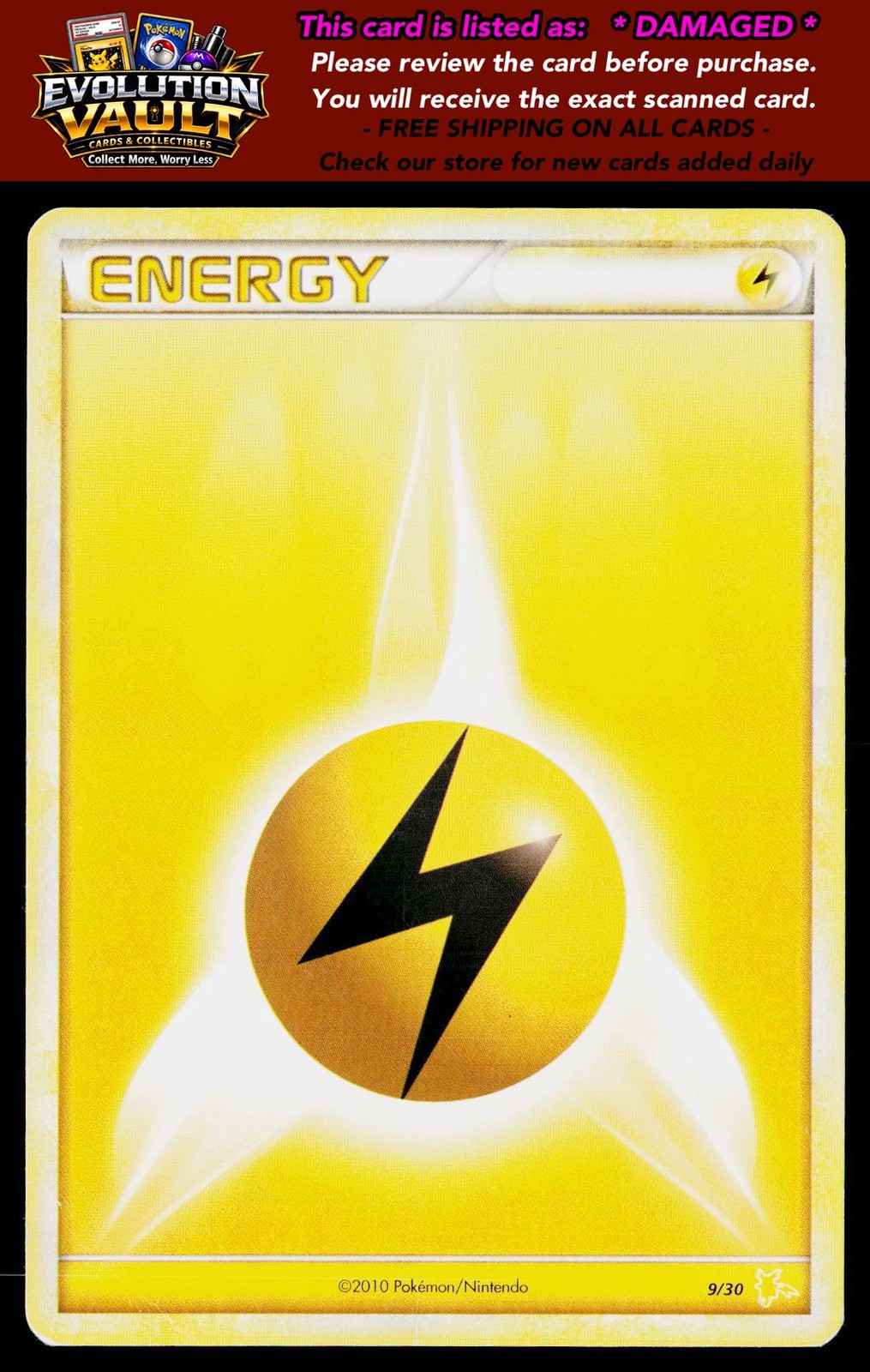 HGSS Trainer Kit: Gyarados & Raichu #9/30 Lightning Energy (#9)