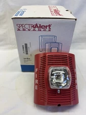System Sensor SPSR Wall  Speaker Strobe Red SpectrAlert Advance- NEW