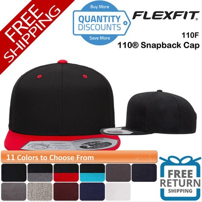   Flexfit Men 110 Structured, Six-panel, High-profile Snapback Cap Hat 110f