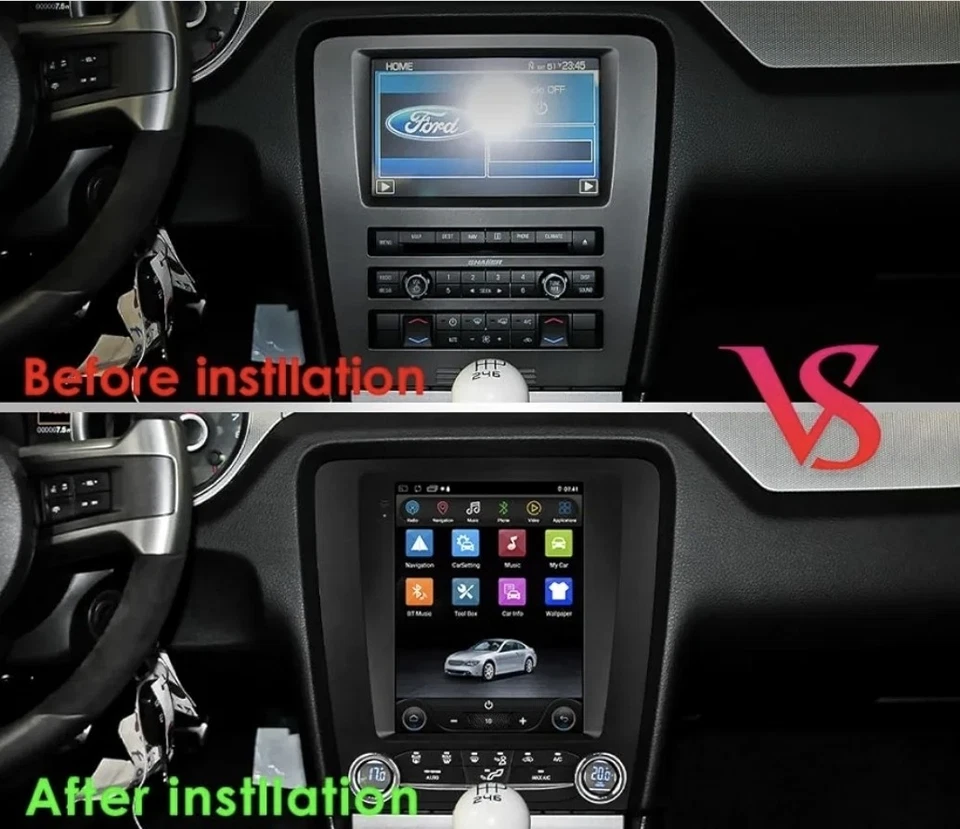 PREMIUM QLED Stereo 10.4 HD Touch Screen Android for Ford Mustang 2010-2014 - Image 2 of 4