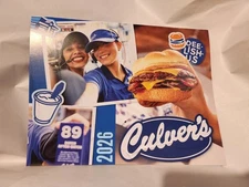 2026/27 Culver's Wall Calendar with coupons