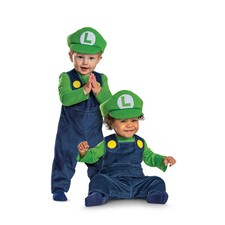 Super Mario Bros. Luigi Halloween Costume for Infant Size 6-12M by Disguise