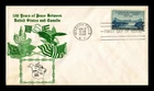 DR JIM STAMPS US COVER CANADA FRIENDSHIP FDC SCOTT 961 CROSBY PHOTO CACHET