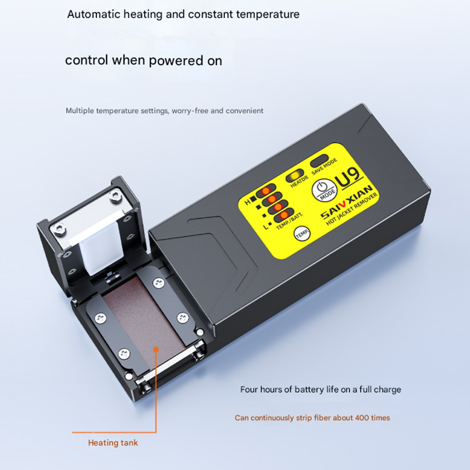 Fiber Optic Thermal Stripper Rechargeable Auto Heating Efficient Stripping ToooZ