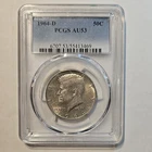1964-D Silver Kennedy Half Dollar AU 53 PCGS Blue Label
