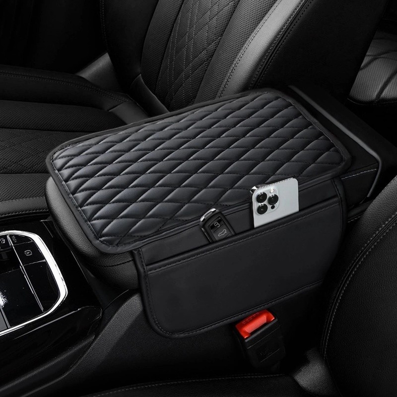 Universal Armrest Cushion Cover Center Console Box Pad Protector Car Accessories