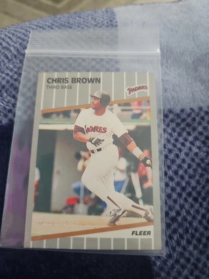 1989 Fleer - Chris Brown #301 - Image 2 of 4