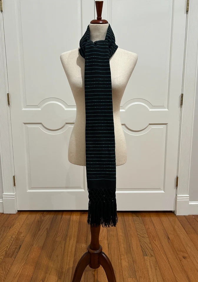 Rebozo tradicional mexicano de Oaxca Mex. Chal mexicano, hecho a mano Foto 4 de 4