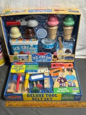 2020 NIB NEW Melissa  Doug ICE CREAM Pretend PLAYSET  DELUXE TOOL BELT Ages 3 