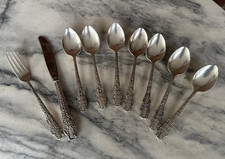 VTG Set Of 9 Towle Segovia Silverplate Flatware 1968-1970