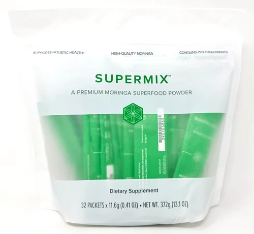 Isagenix SUPERMIX Premium Moringa Superfood Powder - 32 Packets - EXP 1/2027
