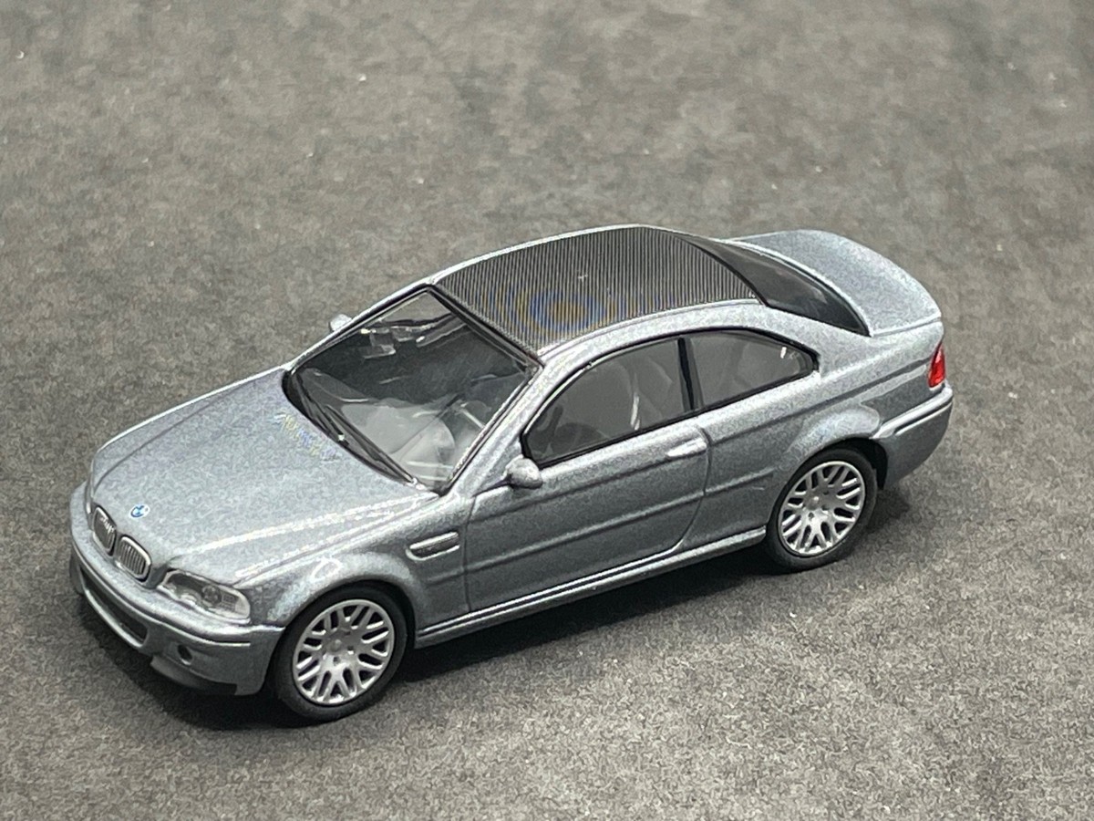 Kyosho 1/64 BMW collection M3 CSL Silver Carbon Roof diecast model