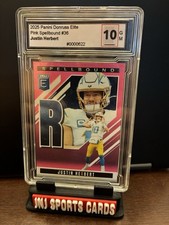 2025 Panini Donruss Elite - Spellbound Justin Herbert #36 Pink Chargers