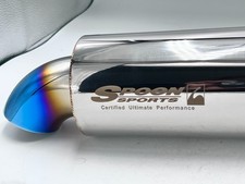 Spoon Titanium Duck Style Exhaust Jdm Performance Lightweight In 2.2 Out 3