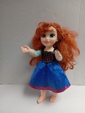 Image of Anna Jointed Disney Princess Toddler Frozen 15" Doll Jakks Glass Style Eyes