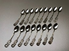 Kaffeelöffel Antiko 100 - Hildesheimer Rose * 11 cm Lang (17x) - selten !