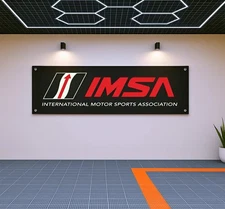 Decoration IMSA Flag Banner 71x24" – International Motorsports Wall Flag