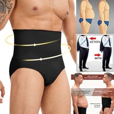 Men's Shapewear Tummy Control High Waisted Compression Slimming Underwear Briefs