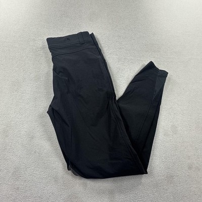 Kerrits Crossover Riding Pants Womens Medium Black Equestrian Knee Patch Breech
