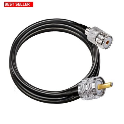 Coax Cable RG58 6.6ft UHF Male to Female Low Loss Antenna CB Radio Extension