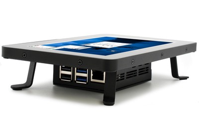 KKSB Case für Raspberry Pi 5, Touch Display 2, Aluminium, Stahl, Standfuß,