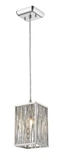 Z-Lite Terra 1-Light Mini Pendant Light In Chrome.