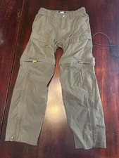 REI Co-op Pants Youth Small 8 Gray Convertible Hiking Nylon Spandex Cargo