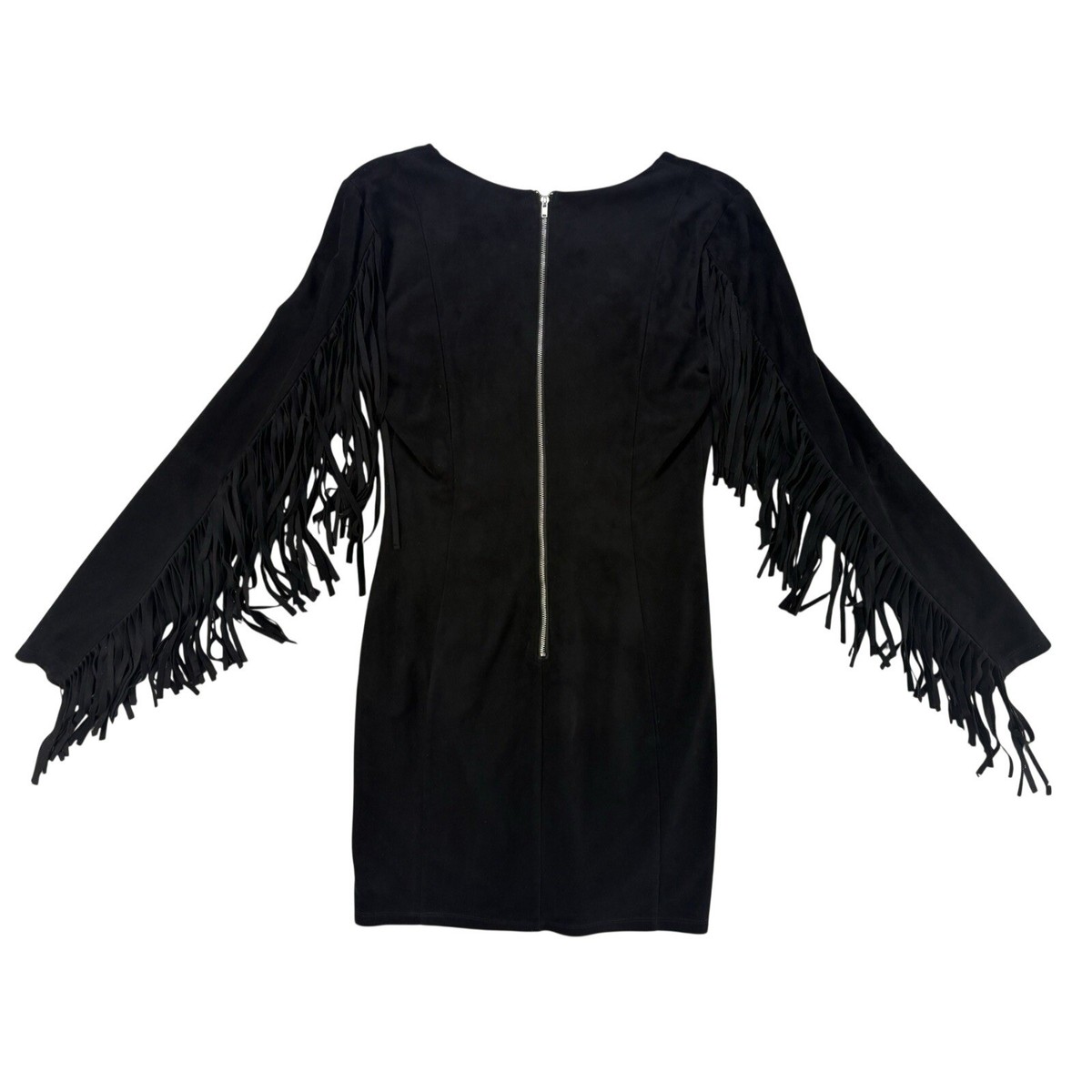 black cowgirl dress Women' Retro Western Cowgirl Dress - Black Lace Midi Bodycon Dress with Puff Sleeves & High/Low Hem, Round Neck Suitable for Parties, Weddings, Themed Events