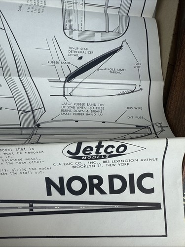 Giant 72” Wingspan Nordic A.2 Towline Glider Jetco Model Kit G-6 Airplane Kit - Picture 17 of 17