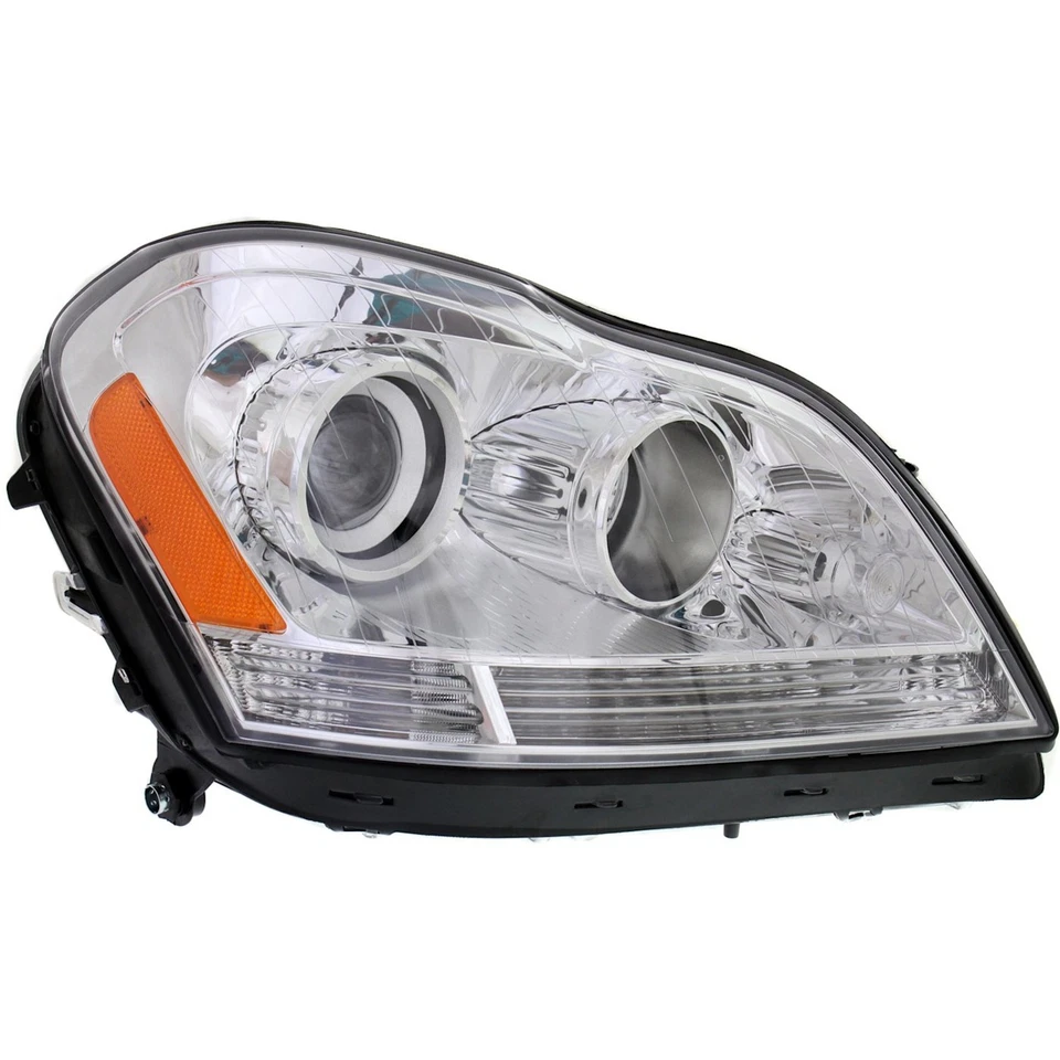 Headlight Set For 07-12 Mercedes Benz GL450 Left & Right Side with Bulb Halogen - Изображение 3 из 4
